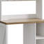 Bakers Rack Mini Fridge Cabinet Stand With Power Outlet