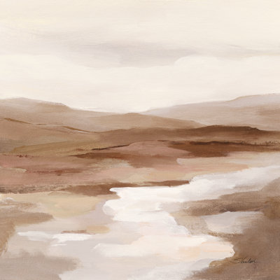 Cinnamon Riverbank I Light by Silvia Vassileva - Wrapped Canvas Painting