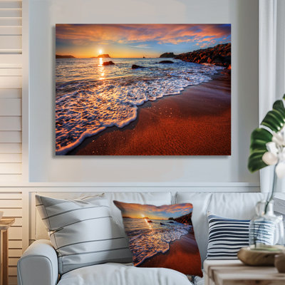 photographie «étourdissement ocean beach at coucher coucher» Seashore