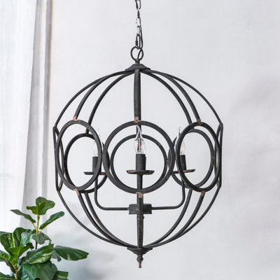Suspended luminaire with adjustable chain