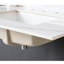 Comptoir de lavabo de salle de bain en marbre blanc 37 pouces - dosseret de 4 po, 8 trous de robinet, teinture et pierre frittée imperméable pour comptoir de meuble-lavabo avec dosseret de 4 po-1593880668