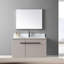 Dessus de meuble-lavabo en pierre Montary de 37 po avec lavabo rectangulaire encastré en céramique et trou de robinet simple Montary