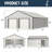 25 Ft. W X 33 Ft. D Outdoor Metal Storage Shed Garage Shed With Doors