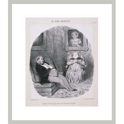 Les Bons Bourges: Comment se terminent une conversation par Honoré Daumier