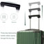 Valise de transport rigide de 20 pouces, valise légère en ABS durable avec roulettes pivotantes, verrou TSA intégré, 2 cubes de rangement, vert-129368023