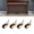 Brass Furniture Casters Set, 360° Swivel Wheels