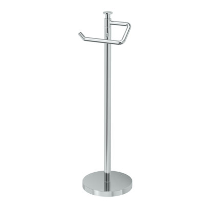Free Standing Toilet Paper Holder with Weighted and Padded Base