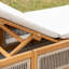 Ensemble de chaises longues d'extérieur inclinables avec coussins et table Karyne