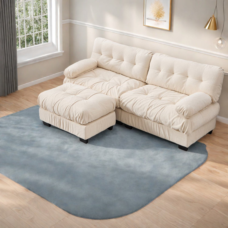 Canapé modulaire à assise profonde, canapé en forme de L moderne pour la maison