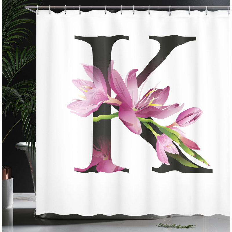 Shower Curtain with Hooks Included, 84"H x 69"W