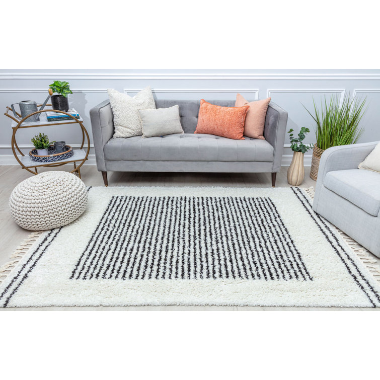 Colletti Bennett Modern Snow Veil Area Rug