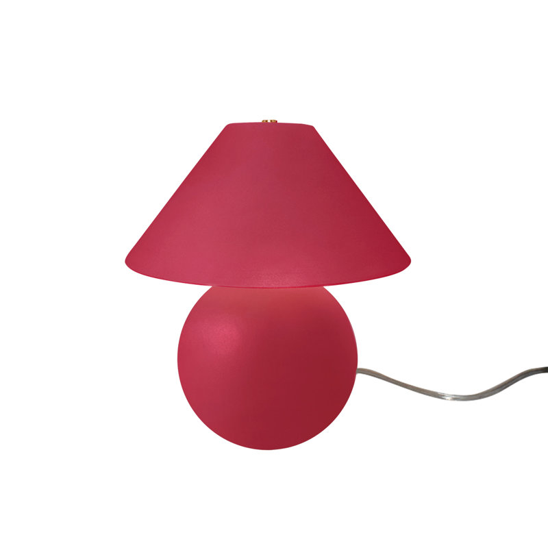 Lampe de table en céramique Caroldine, Cerise, H 12 po x l 11 po x P 11 po