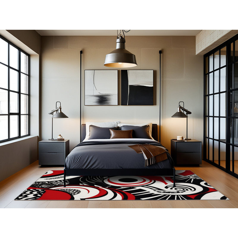 Nebula Flare Rug, Round 7'