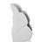 Ceramic Slanted Leaf Decorative White Vase