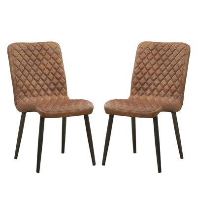 18'' H Genuine Leather Upholstered Parsons Chair