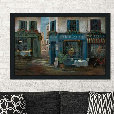 Pizza Rustica' Framed Oil Painting Print -  Fleur De Lis Living, 9E345171A2464AE8917EDA2BCC71BE14