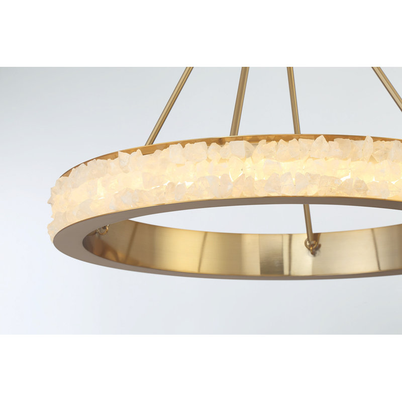 Divinely LED Chandelier, 22.25" H x 28.88" W x 28.88" D