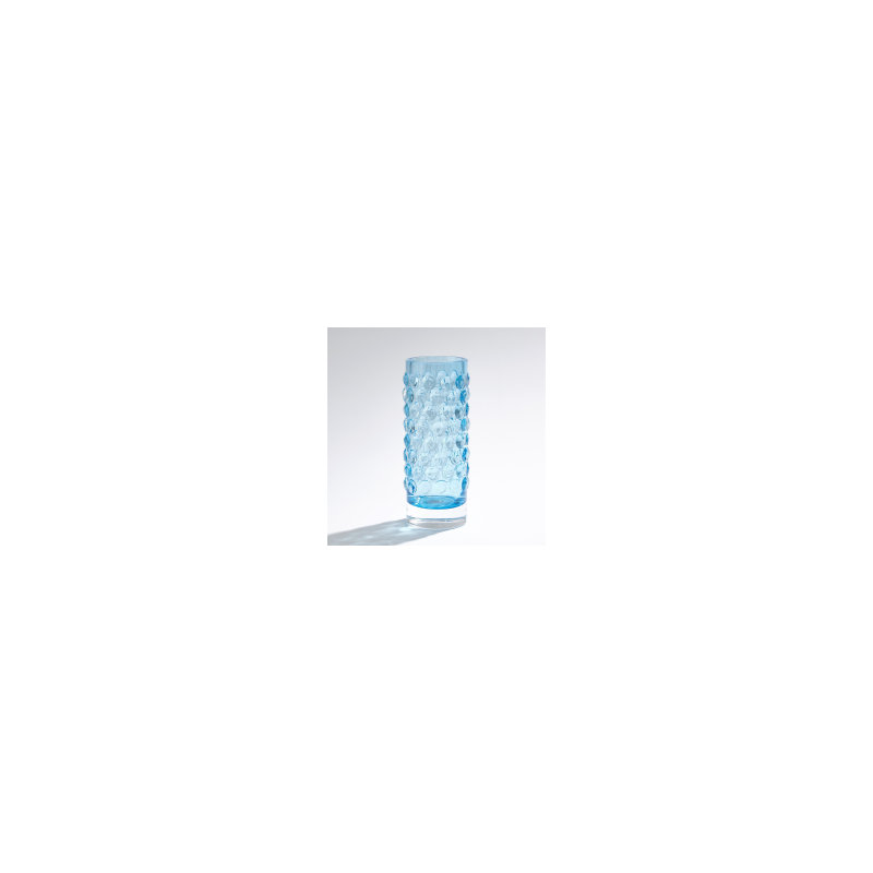 Bubble Vase, 12.75" H x 5.5" W x 5.5" D, Blue Cobalt