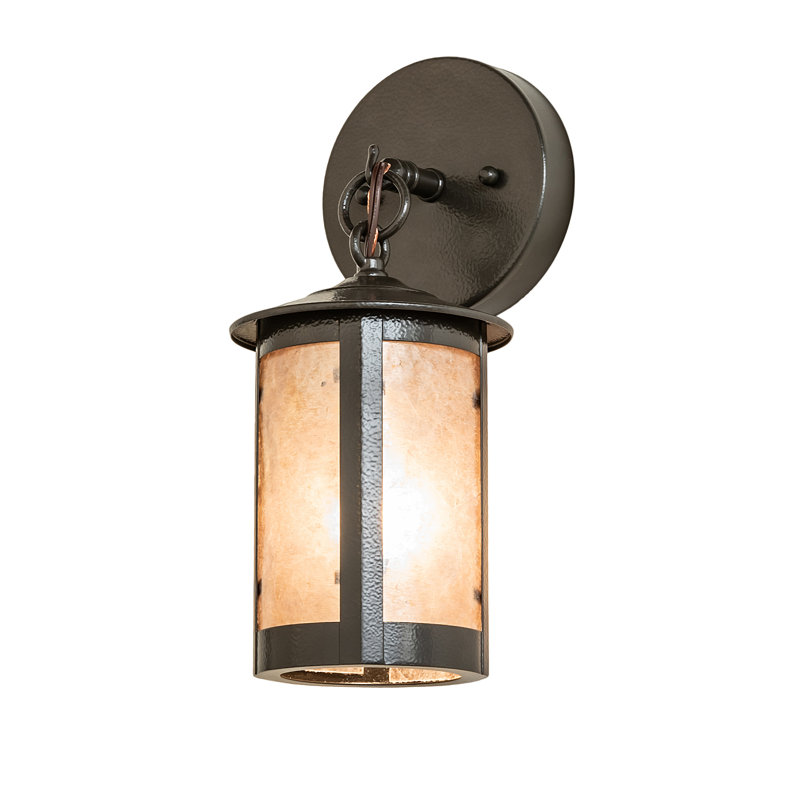 Applique murale en laiton massif Fulton Prime avec veine bronze intemporel