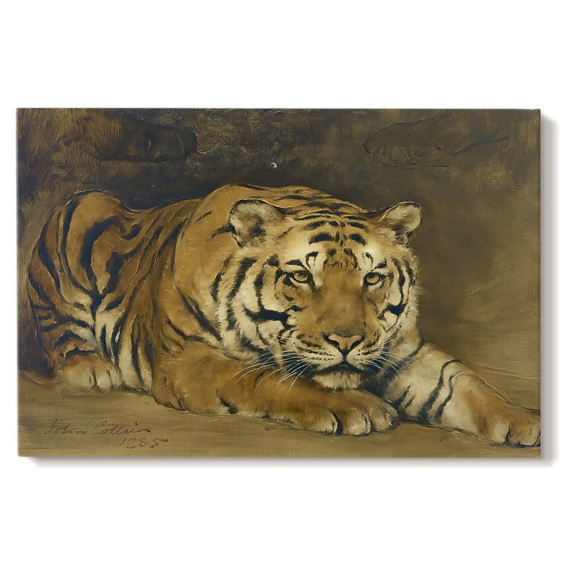 A Tiger-John Collier-Gallery Wrapped Canvas-1885, 40 x 60
