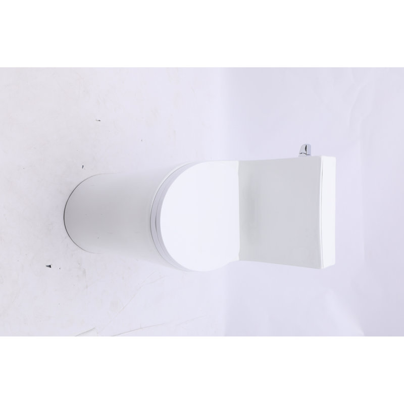 High Efficiency 1.28 Elongated Toilet Chair Height 12" Rough-In White Soft-Close Seat Wax Ring Kit Quiet & Powerful Flush 1000G Map Rating Siphonic Way 2" Valve Bowl 16-1/2 Diameter 2