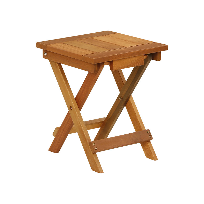 Arianna Square Folding Outdoor Side Table , 34.8cm cm W 35.81cm cm D