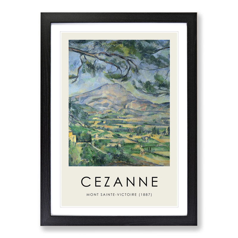 Mont Sainte Victoire Vol.9 by Paul Cezanne - Picture Frame Painting, 65cm H x 48cm W x 2cm D