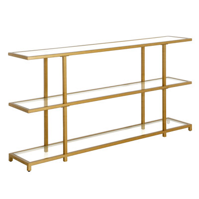 Mcchesney 162.6cm Glass Top Console Table