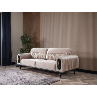 Decorius 4 - Piece Velvet Living Room Set