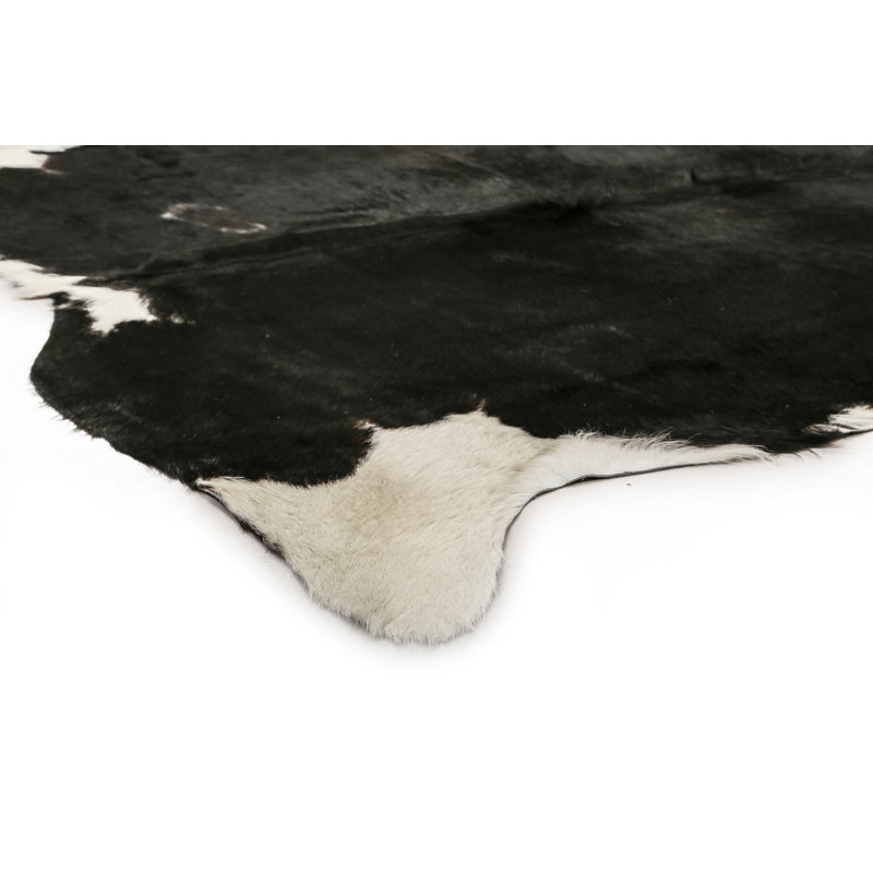 Myrtletown Animal Print Cowhide Flatweave 2cm X 1.75cm Area Rug