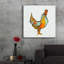 «The Strutter on White» par Phyllis Adams, art mural en verre acrylique-1993795833