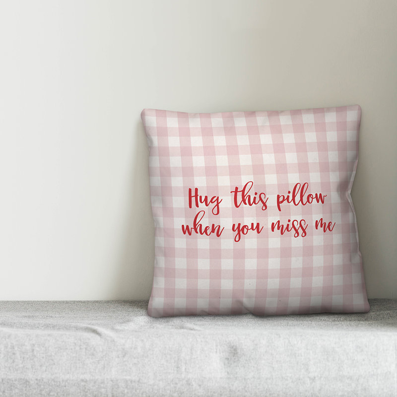  Coussin Hug, Coussin décoratif, Rose / Rouge