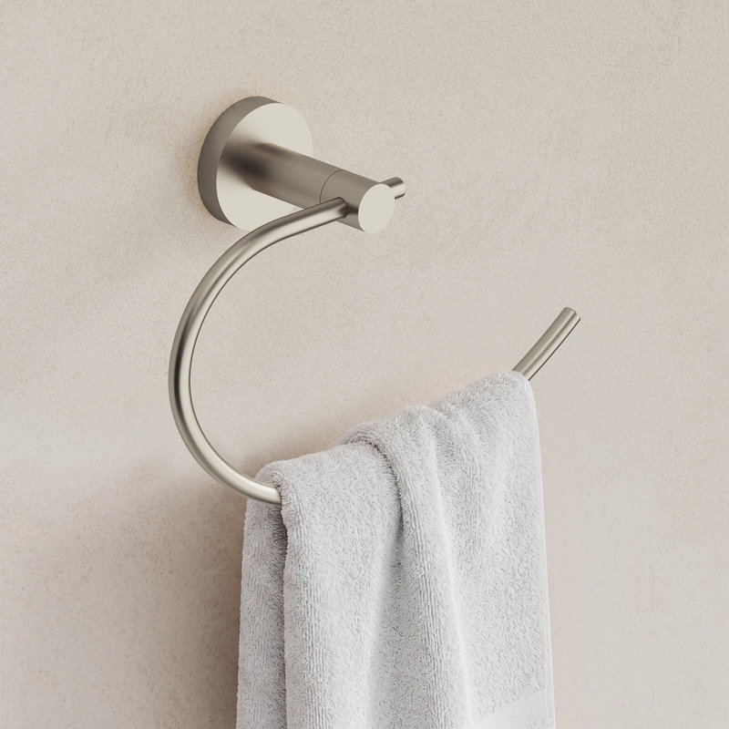 Accessoire de quincaillerie de salle de bain mural, Nickel brossé