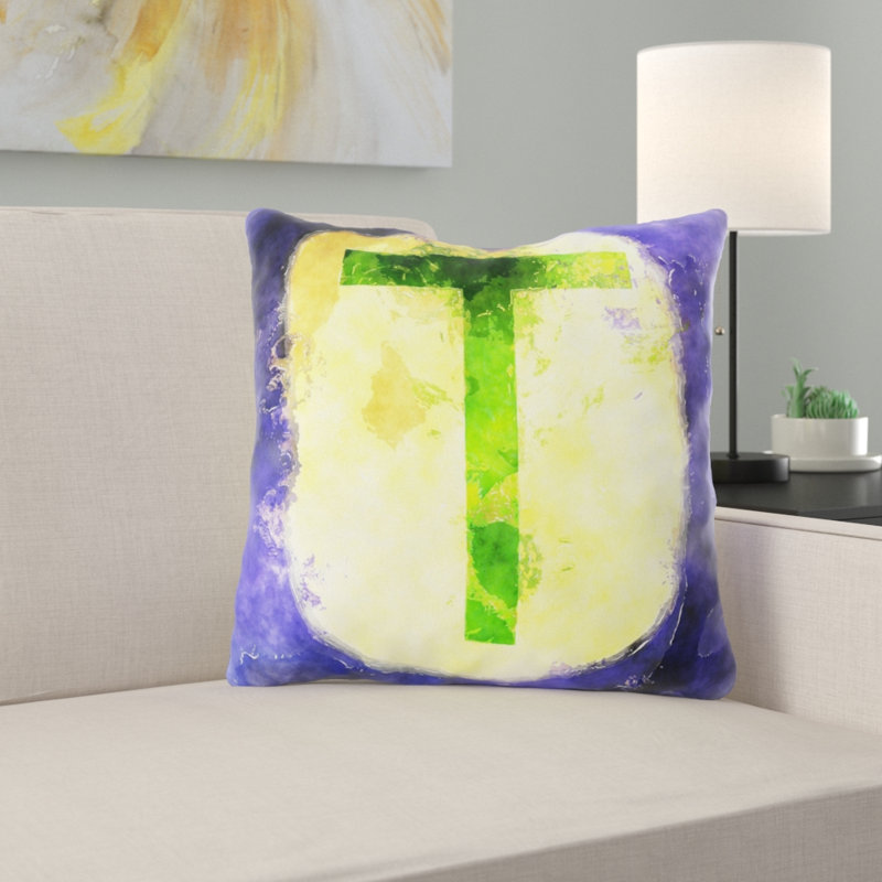 Housse et insert de coussin carré extérieur Fiorella Watercolor, Intérieur, Microsuède