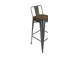 Tabouret de bar et de comptoir en bois massif Gaikwad-24759399-48402816