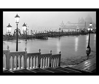 « grand canal steps venice italie », impression encadrée