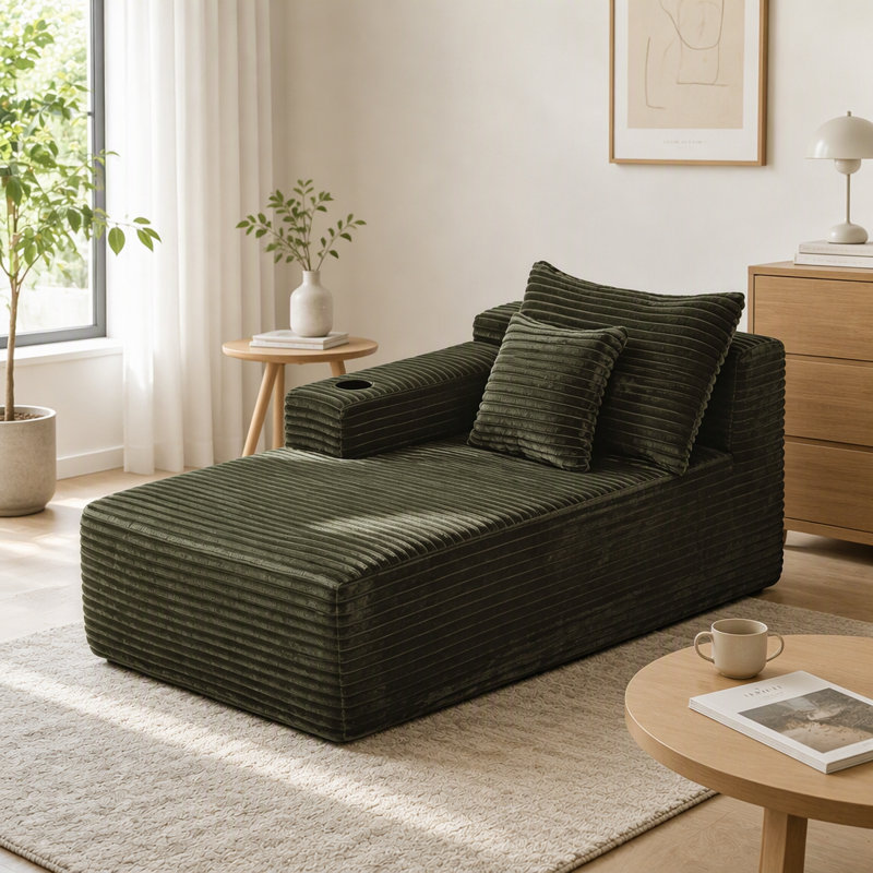 Upholstered 66 " Fabric Sleeper Sofa
