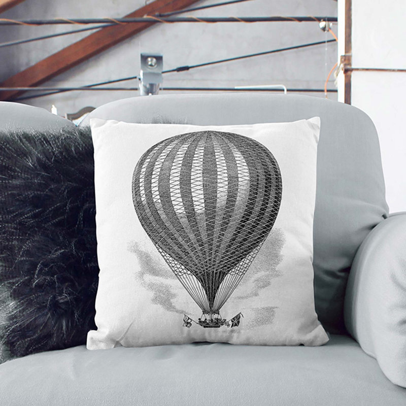 Square Throw Cushion, 40cm H x 40cm W x 15cm D