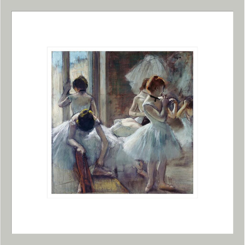 Groupe de danseuses par Edgar Degas, H 13,8 po x l 13,75 po