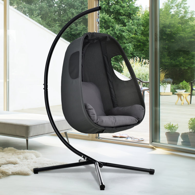 Rachelle Swing Chair with Stand, Grey