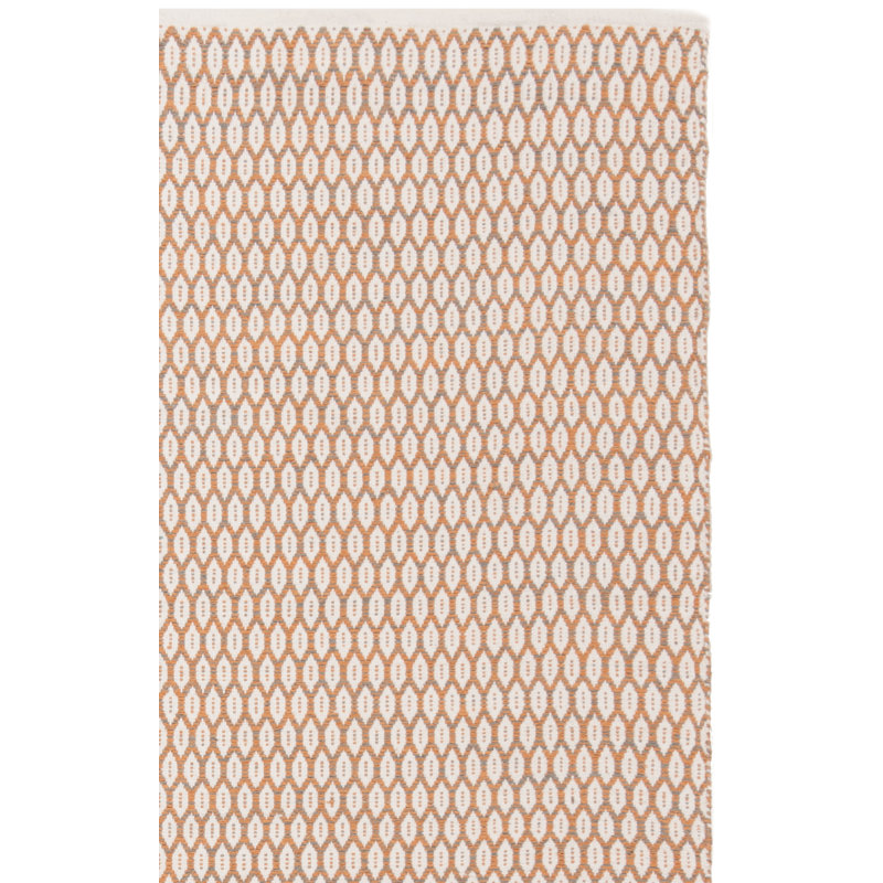Modena Hand Woven Cotton Geometric Rug, Runner 2'3" x 7'