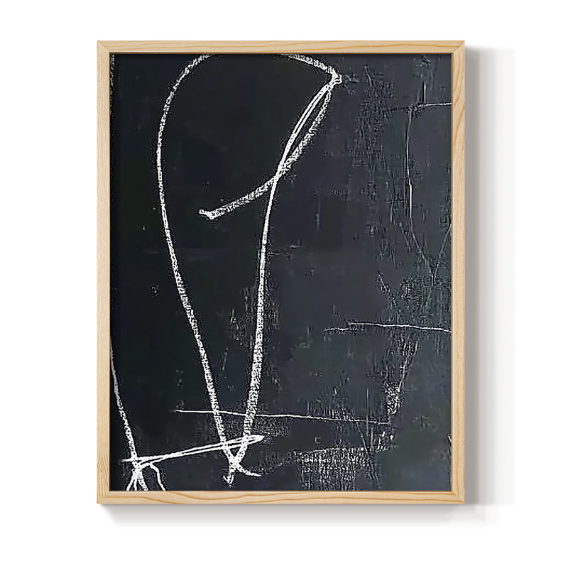 Série ABSTRACT DCV III, reproduction encadrée - bois massif, Naturel, H 15 po x l 12 po