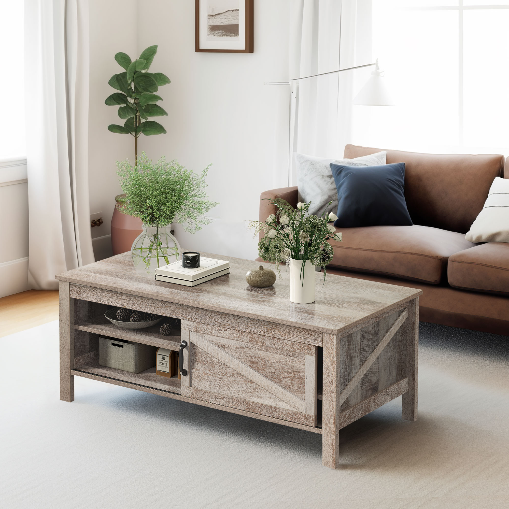 Millwood Pines Coffee Table With Storage & Reviews - Wayfair Canada