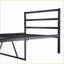 Structure de lit plateforme simple en métal avec tête de lit - Aucun sommier requis, conception noire robuste pour les chambres à coucher