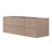   Setsuko 61 Inch Wall-Mounted Single Oval Sink Bathroom Vanity with Pure White Quartz Countertop 1.5 Inch in Mocha-590156734-590156732