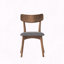 Chaise rembourrée en noyer avec structure en bois durable-801053331-801053332