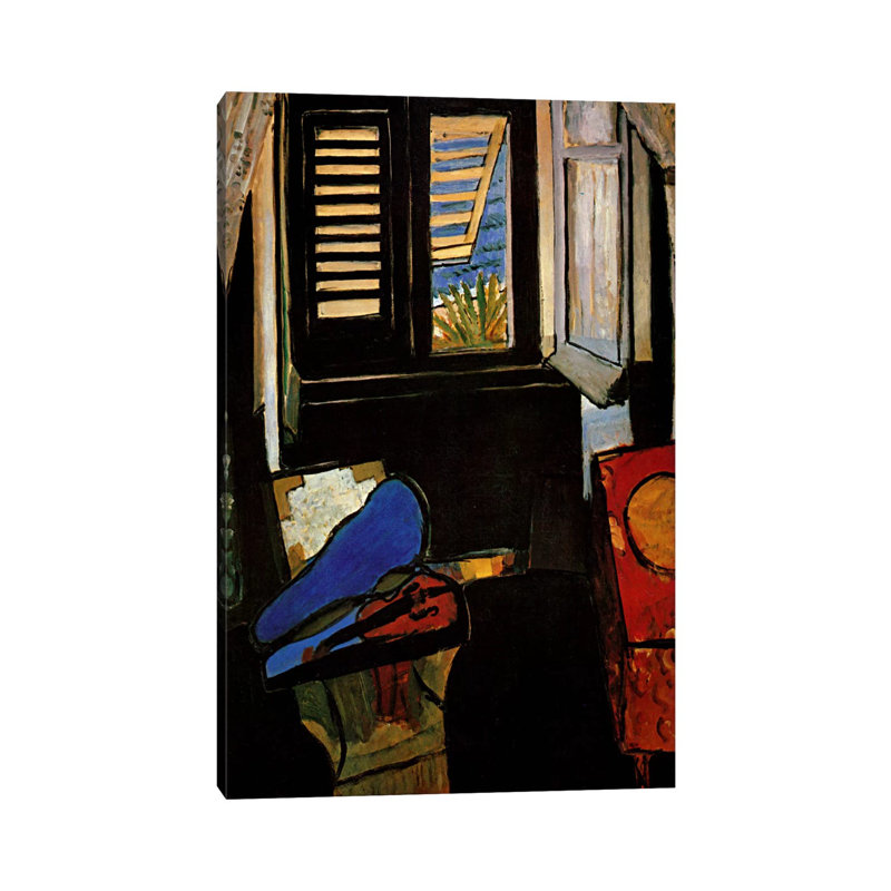 Interior With A Violin by Henri Matisse - Wrapped Canvas Painting, 20.32 cm H x 30.48 cm W