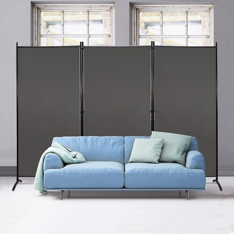 Paravent pliable avec cadre en métal durable pour la maison et le bureau