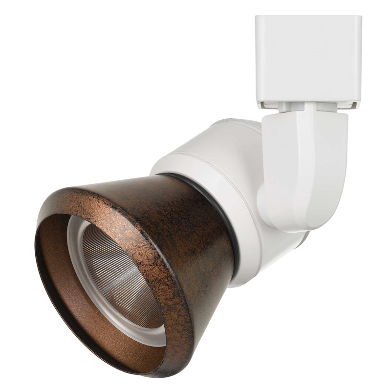 Luminaire sur rail DEL Cal Lighting, fini blanc, 13,3 cm (5,25 po) de hauteur, 700 lumens, IRC 90, à intensité variable