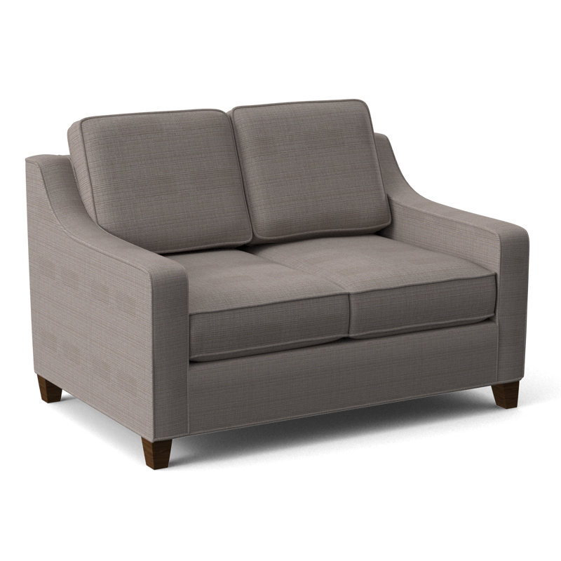 Clark 54" Square Arm Sofa Bed, Connelly Wren, Montana Walnut